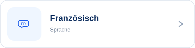 Französisch Fachlabel