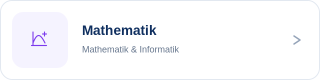 Mathematik Fachlabel