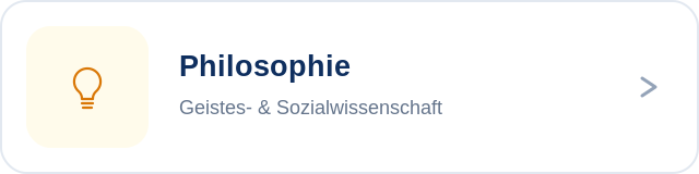 Philosophie Fachlabel