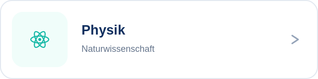Physik Fachlabel