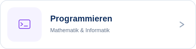 Programmieren Fachlabel