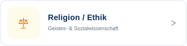 Religion / Ethik Fachlabel