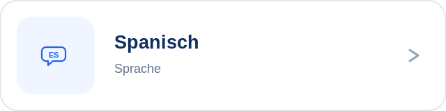 Spanisch Fachlabel