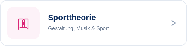 Sporttheorie Fachlabel